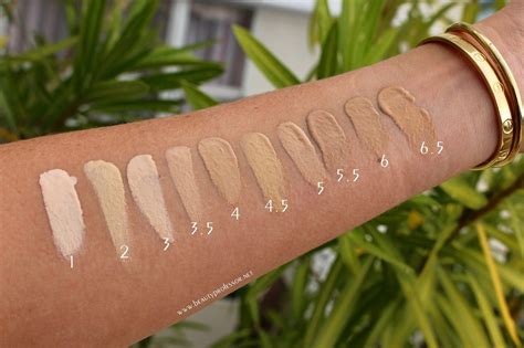 giorgio armani power fabric foundation swatches